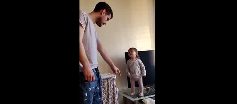 WATCH Little Lola gives Daddy a piece of her mind WATCH Little Lola gives Daddy a piece of her mind
