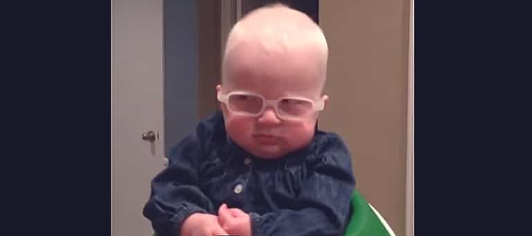 Sweet Louise gets her new glasses and “sees” her mummy for the very first time Sweet Louise gets her new glasses and “sees” her mummy for the very first time