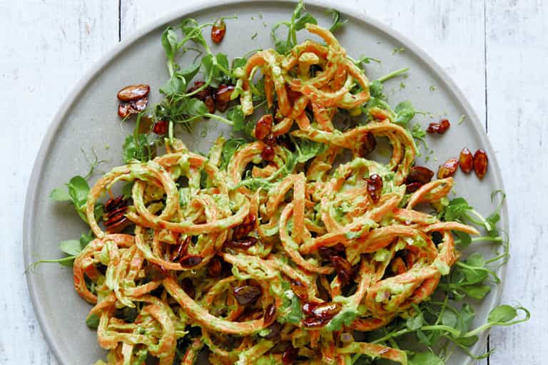 The HONESTLY HEALTHY #slimdown: Carrot ‘noodles’ with avocado dressing The HONESTLY HEALTHY #slimdown: Carrot ‘noodles’ with avocado dressing