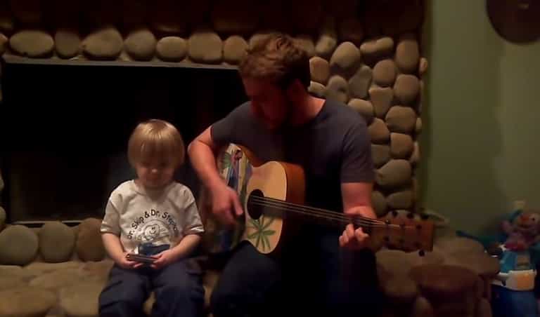 WATCH: Cute Toddler jams to The Beatles with Dad WATCH: Cute Toddler jams to The Beatles with Dad