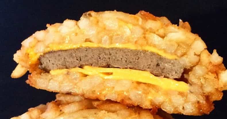 So this exists: A burger bun made entirely of CHIPS