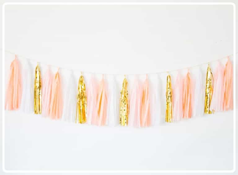 Party DIY: How to make a cute paper garland