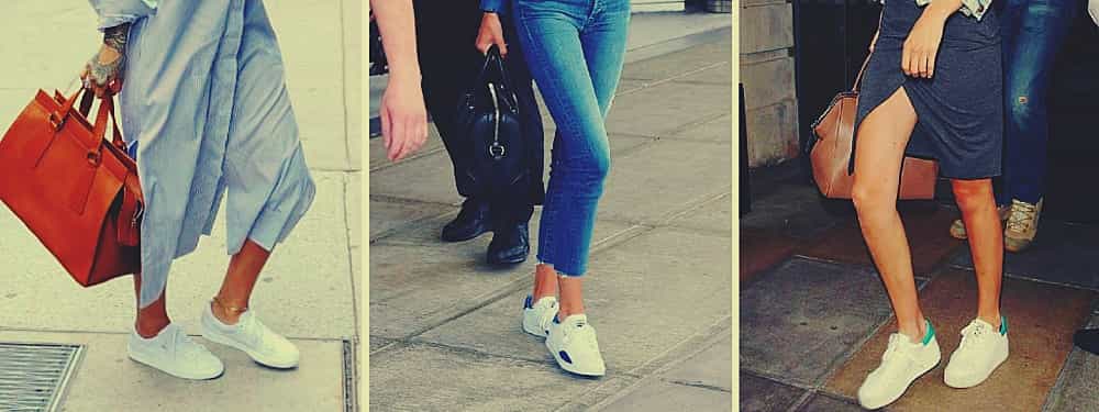 White sneakers to bring busy Mums from A to B in comfort