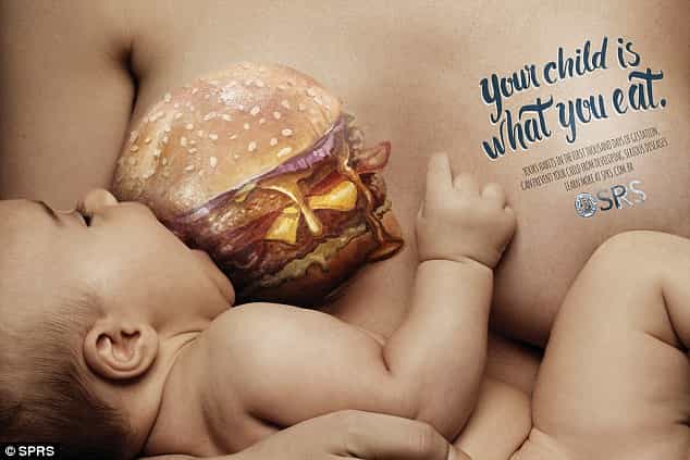 Shocking new ads warn mums about the dangers of junk food Shocking new ads warn mums about the dangers of junk food