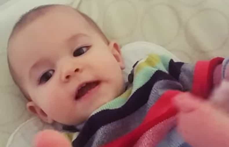 Baby attempts to say ‘sock’. Turns air blue instead