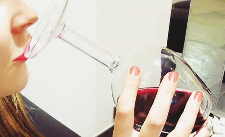 This Upside-Down Wine Glass Will Confuse Your Friends