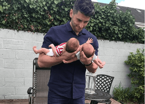 Bernard Brogan brings newborn twins onto pitch to celebrate win