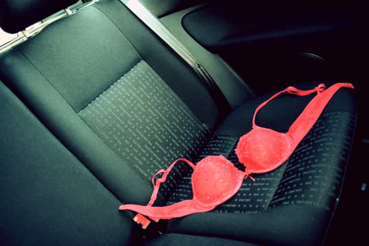 A little girl tried to rat her dad out after finding a ‘bra’ in his car