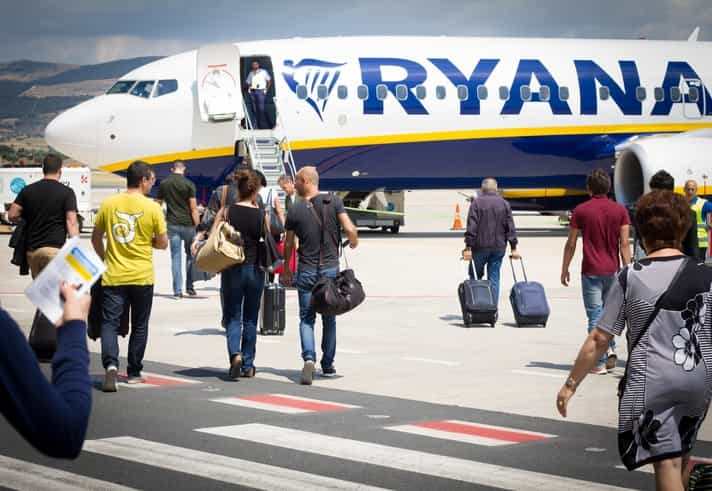 Ryanair confirms 5.3 million passengers flew in June, compared to 400k in June 2020