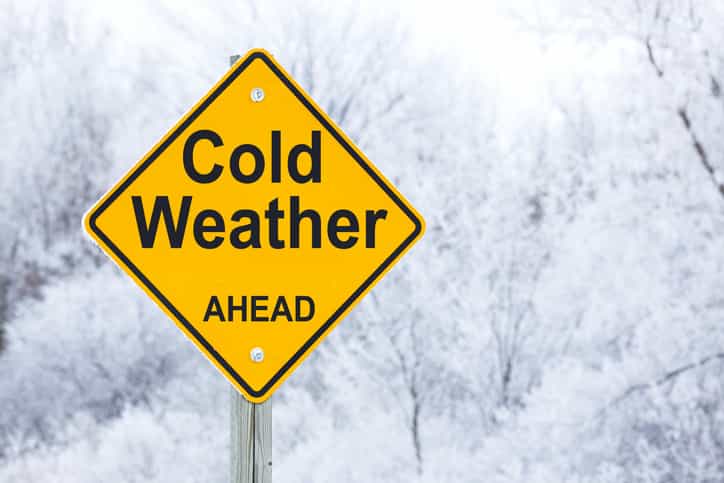 Wrap up well because we’re in for a freezing few nights and mornings this week