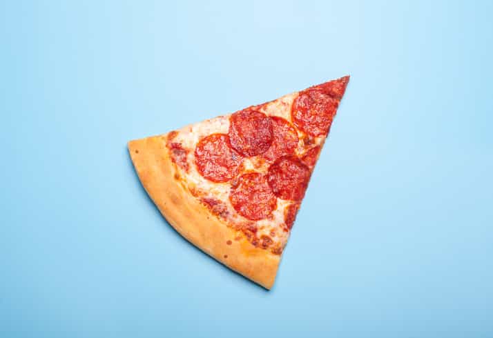 Mum tracks newborn’s growth using pizza slices and it’s honestly TOO cute