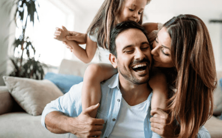 Being affectionate with your partner is really good for your children