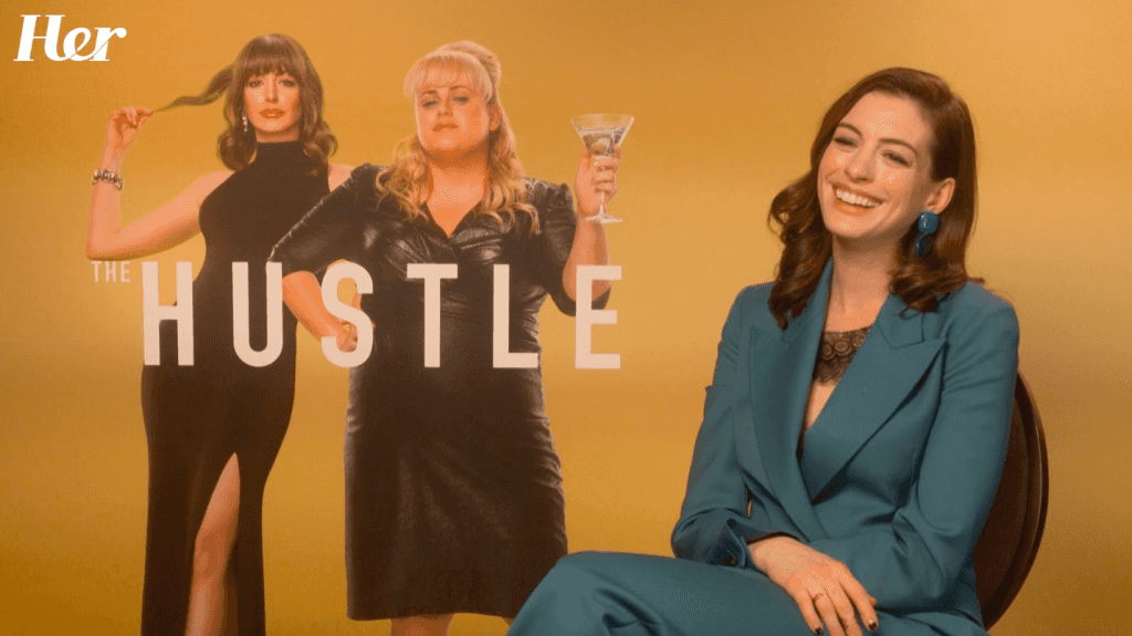Anne Hathaway talks the Princess Diaries 3 and partnering up with Rebel Wilson for The Hustle