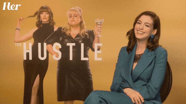 Anne Hathaway talks the Princess Diaries 3 and partnering up with Rebel Wilson for The Hustle