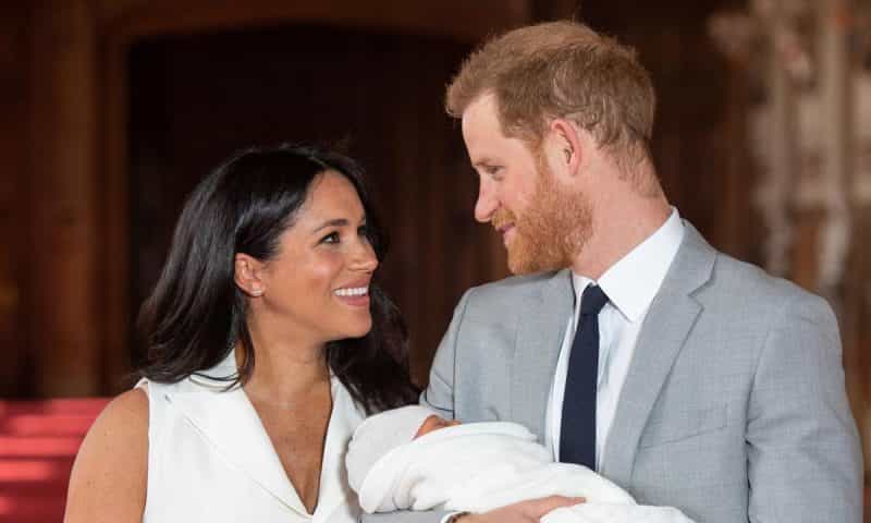 The three words Prince Harry said to Meghan before Archie’s photocall
