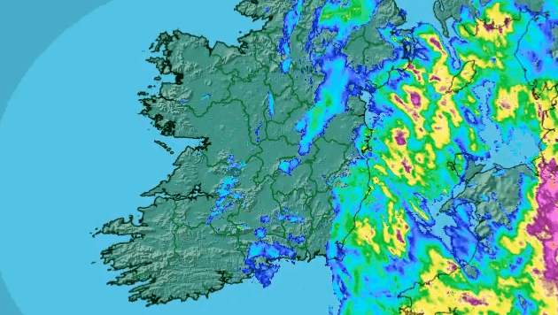 Met Éireann predict that we’re in for a rather cold and rainy day