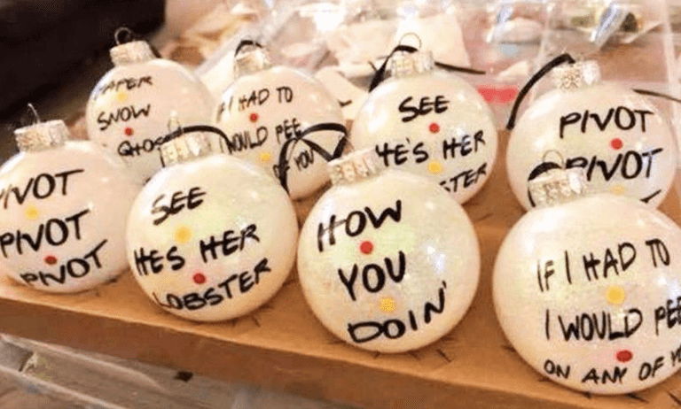 Tree up yet? Now you can throw some Friends themed baubles on it