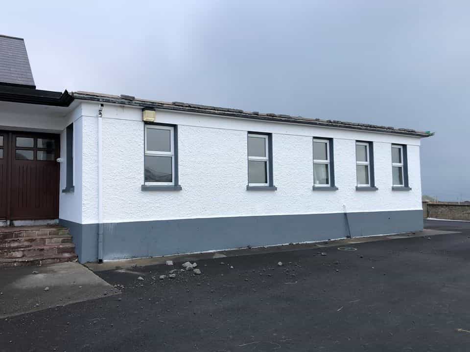 Severe winds blow the roof off a national school in Mayo