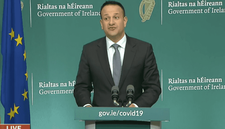 #Covid19: Ban on gatherings of more than four people, says Varadkar