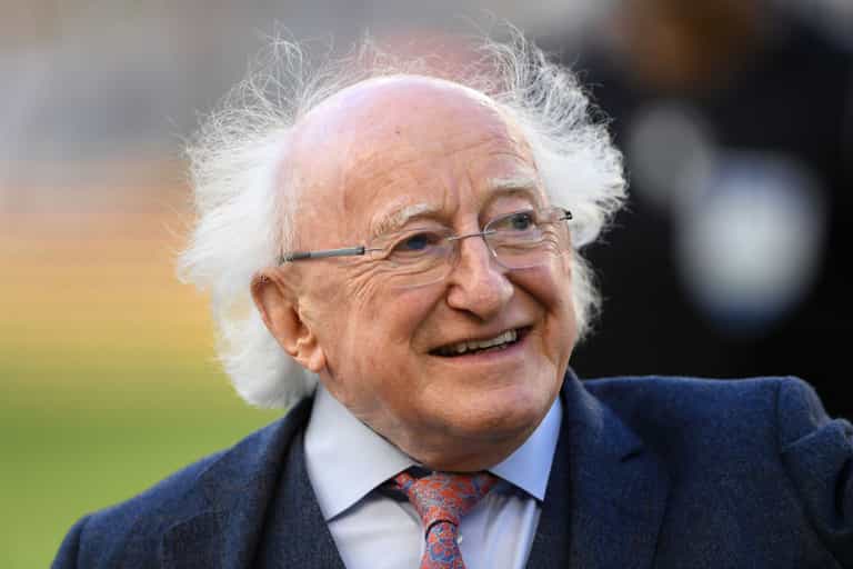 President Michael D Higgins and Saoirse Ronan for final Late Late Show of the season