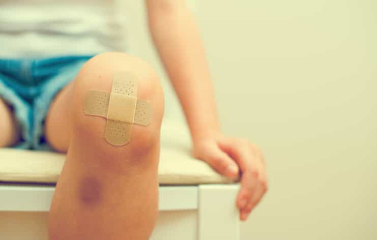 Elastoplast’s healing routine will sort out any scrapes or scratches your little one picks up at home