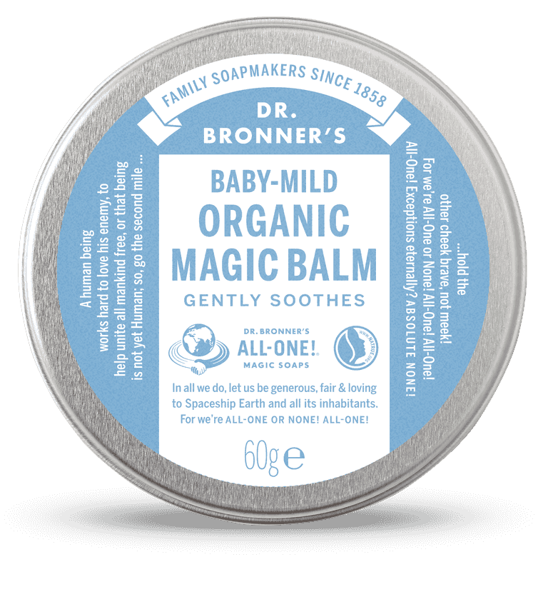 Three of our favourite products from the Dr. Bronner’s Organic Baby-Mild Range