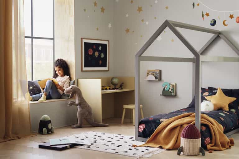 Moon and stars: Your little astronaut will LOVE the new kids room collection at H&M Home