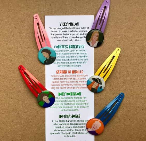 Cork business release ‘Mnawesome na hEireann’ hair clips featuring iconic Irish women