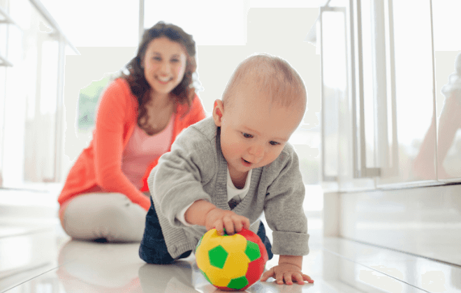Here are four simple sensory play activities to keep your baby stimulated