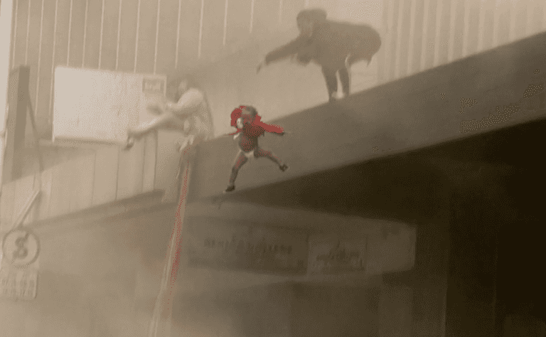Mother throws baby off burning building into strangers’ arms