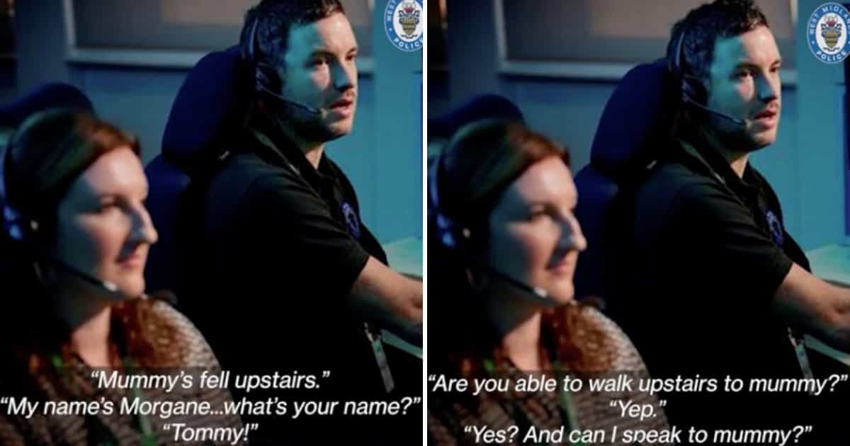 Hero toddler calls paramedics for collapsed mum after learning how from YouTube