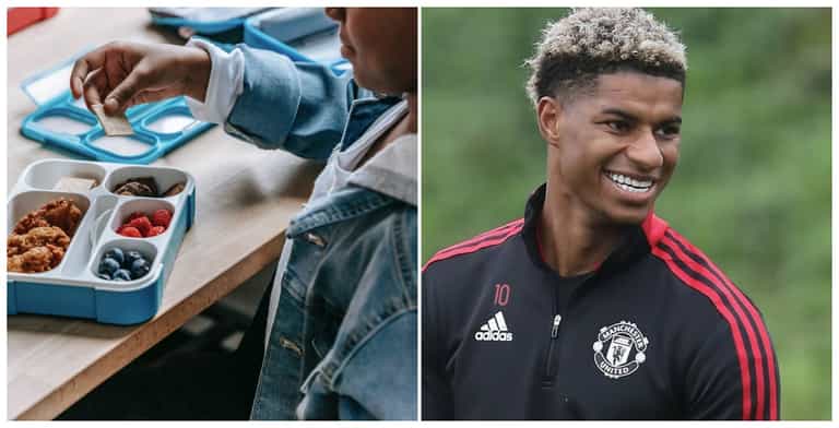 Footballer Marcus Rashford hits back at school refusing to feed children ‘in debt’