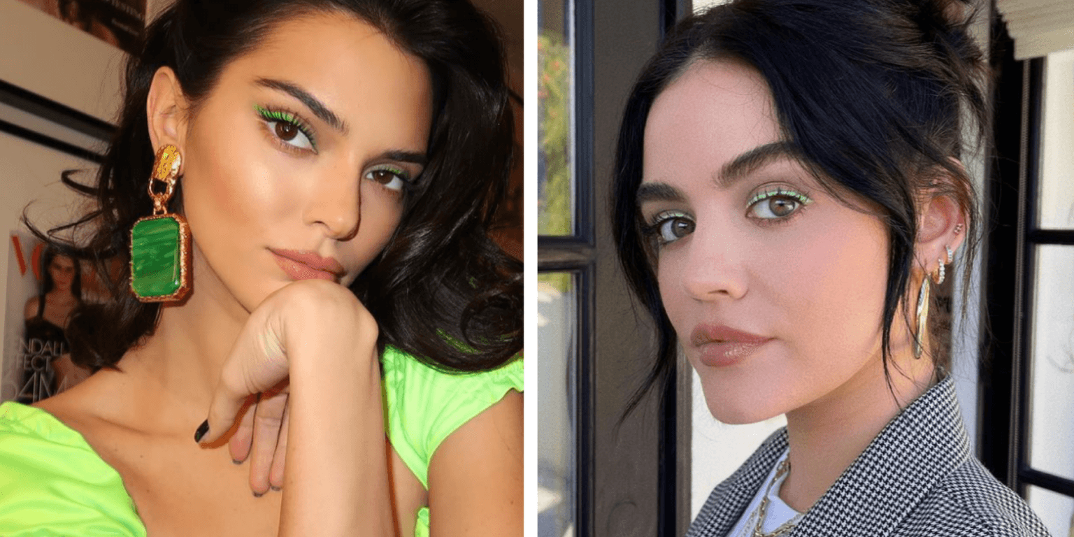 Green eyeliner is the makeup trend taking over this Christmas