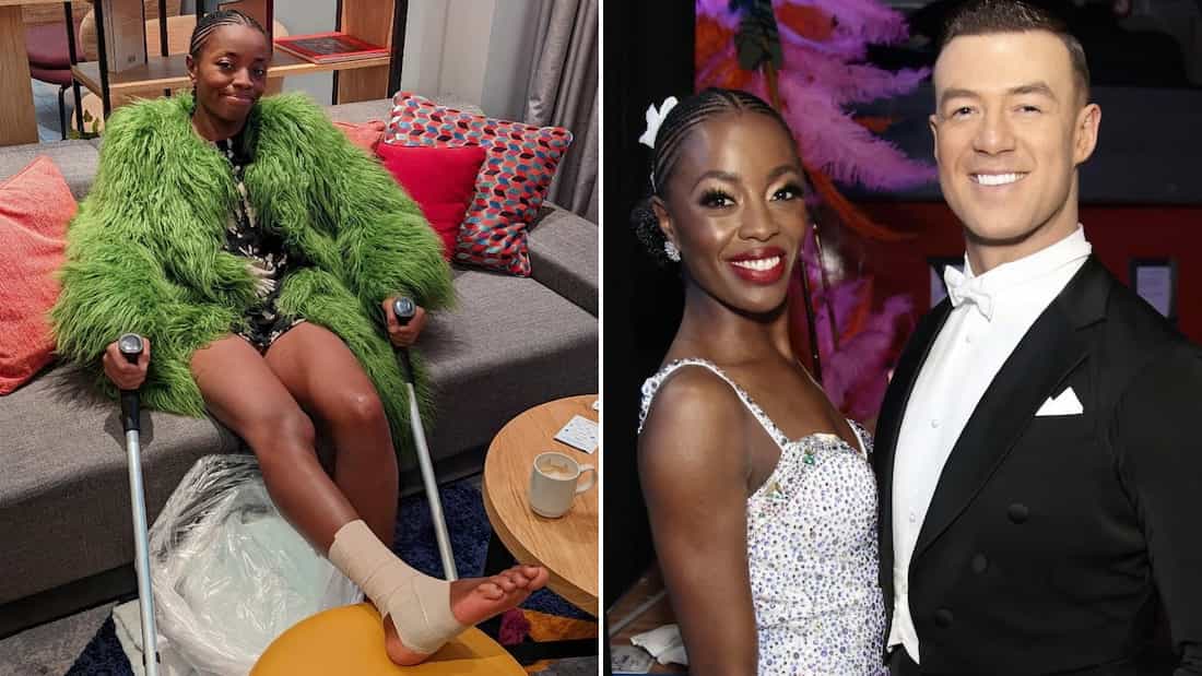 Strictly’s AJ Odudu injures foot just days before final