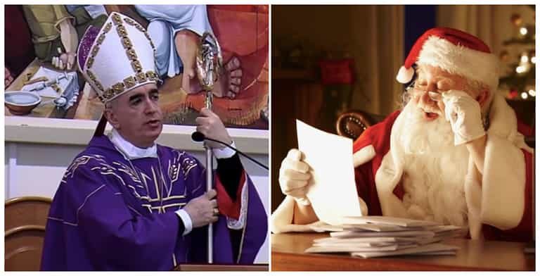 Italian bishop is forced to apologise after telling children Santa is not real