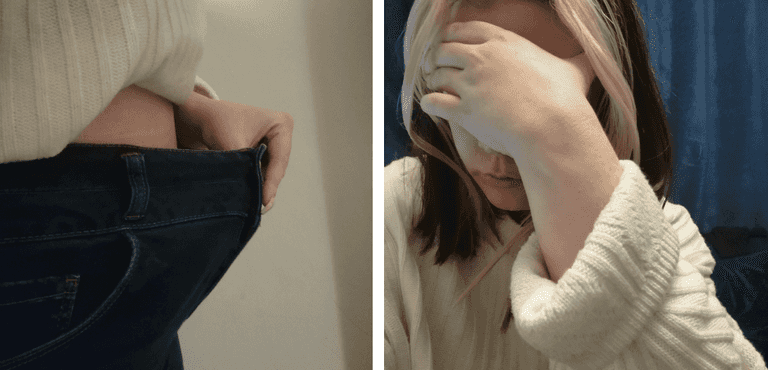 It’s hard being praised for losing weight, when it’s because of your mental health