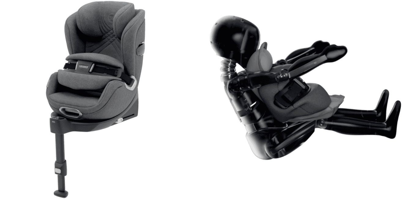 This car seat has an integrated airbag for greater protection for children