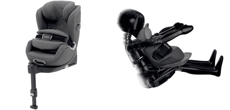 This car seat has an integrated airbag for greater protection for children