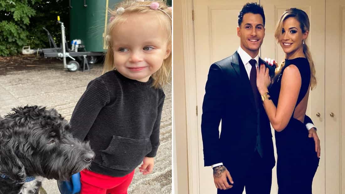 Gemma Atkinson responds to concerns about letting dogs near her daughter