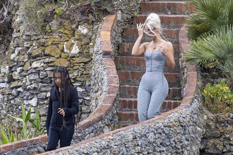 Kim Kardashian slated for letting North wear a corset at Kourtney’s wedding