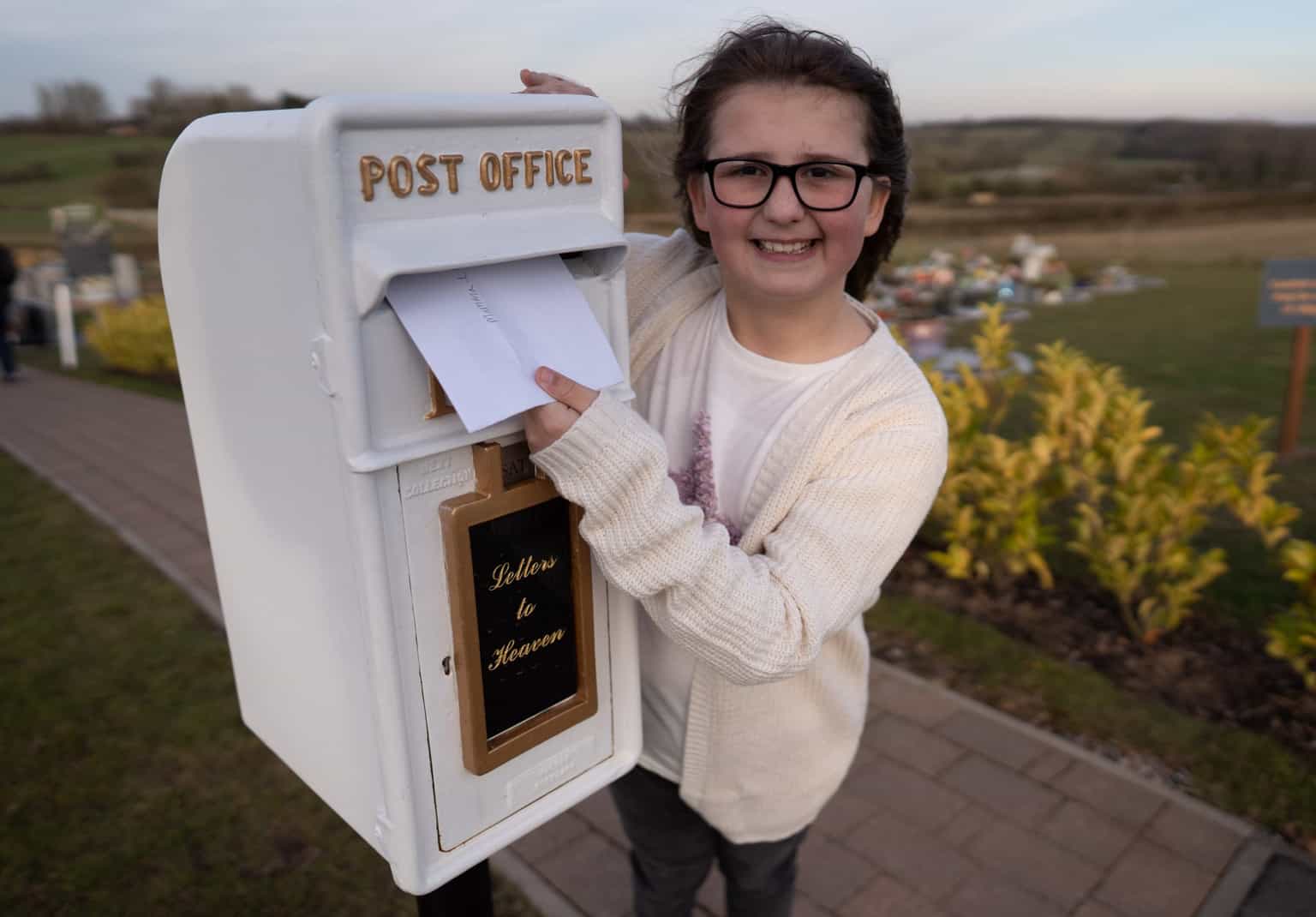 Young girl’s ‘postboxes to heaven’ to be installed in more cemeteries