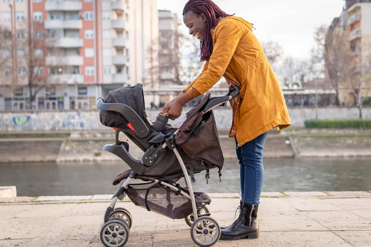 Man saves baby after pram nearly rolls into oncoming traffic