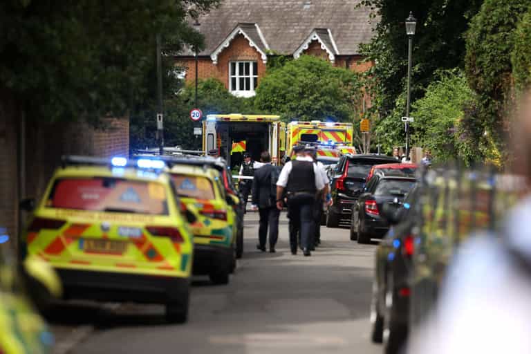 Multiple children fighting for their lives after car crashes into English school