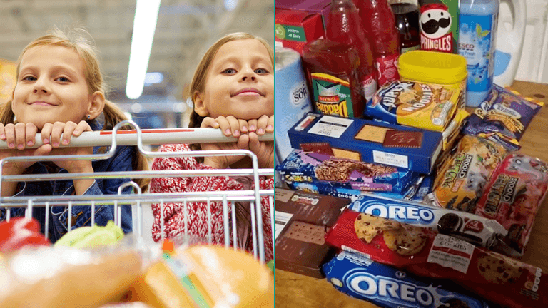 One mum let her kids do the food shop with hilarious results