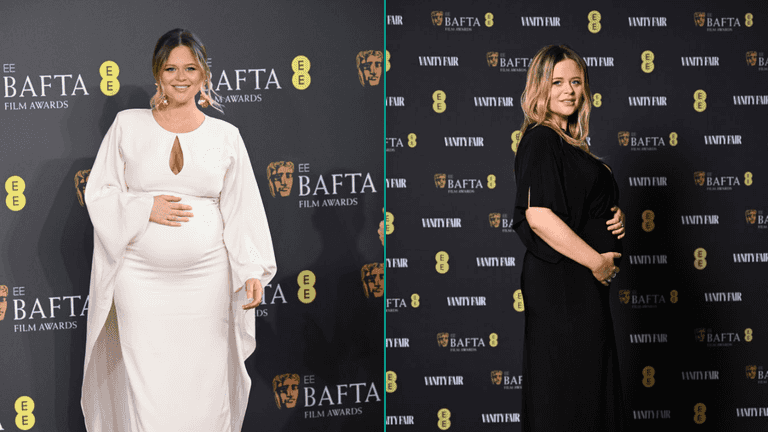 Emily Atack perfectly responds to troll who accused her of always touching her baby bump Emily Atack perfectly responds to troll who accused her of always touching her baby bump
