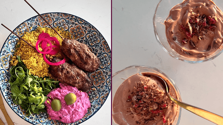 Making dinner and dessert with Lilly Higgins