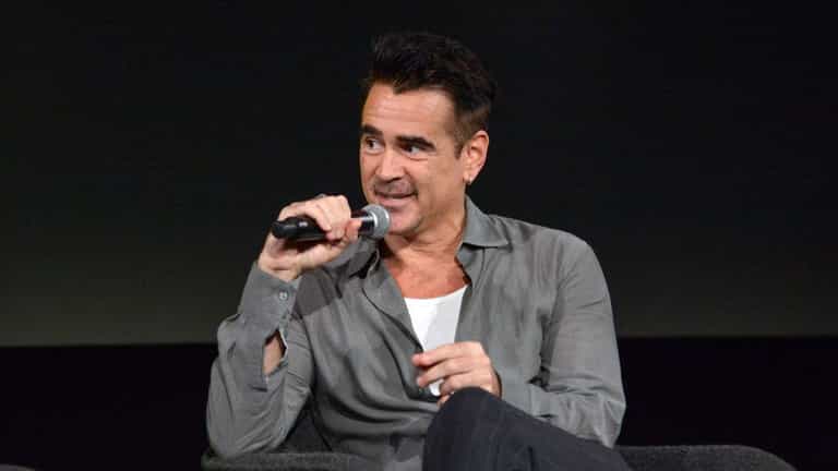 Colin Farrell praises his son James for helping him get sober