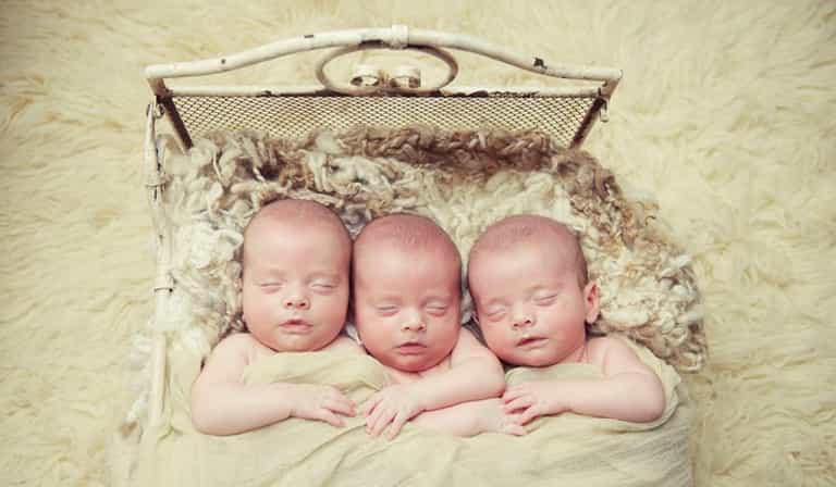 One set of triplets born six weeks apart… to twin sisters (yes, really) One set of triplets born six weeks apart… to twin sisters (yes, really)