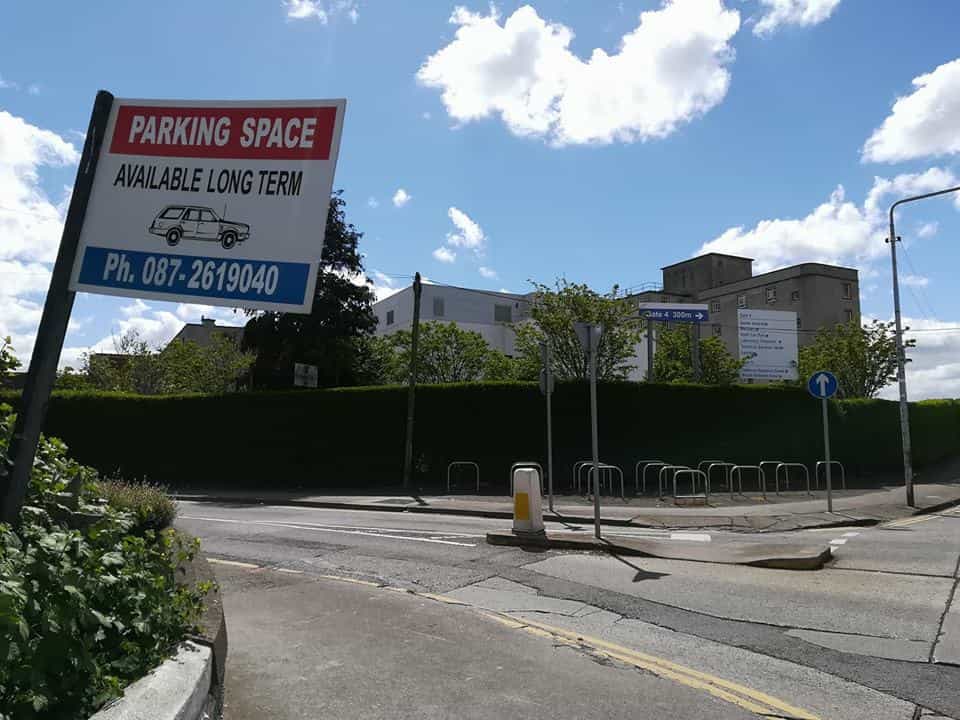 Why has it fallen to local residents to solve the parking problems at Crumlin hospital?