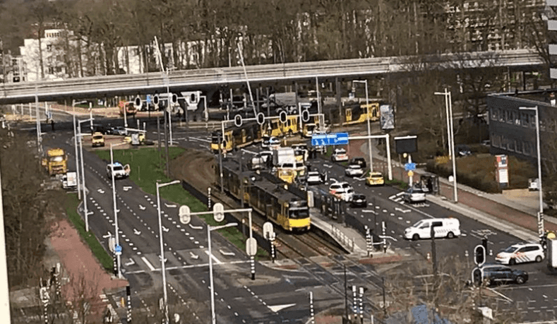 Several people injured after ‘man opens fire on tram’ in Dutch city of Utrecht